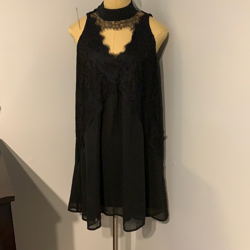 Blake lace detail swing dress